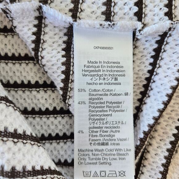 Madewell Embroidered Boxy Knit Tee in Stripe Size S NWT - Picture 6 of 6